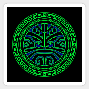 POLYNESIAN MASK 5B Sticker